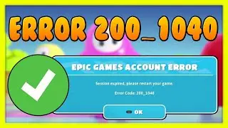 ✅ FALL GUYS ERROR 200_1040 SOLUCION (La Sesion ha caducado, Reinicia el Juego)
