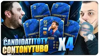 4 TOTY NOMINEES NEI PACK 2 GIOCATORI ORO CON TONY TUBO - FIFA 20 Pack Opening ita