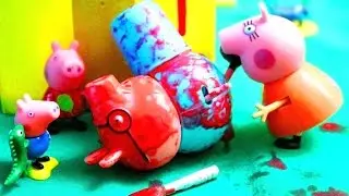 Мультфильм игрушками Свинка Пеппа Peppa Покраска