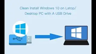 how to install windows 10 from usb  | #allinone #pc #windows #windows10 #desktop #laptop #usb