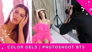 How to use COLOR GELS in STUDIO photoshoots | Portraits Colorés en Studio