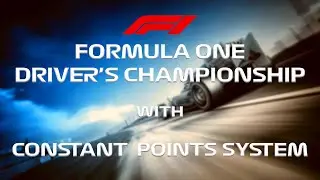 FORMULA ONE - Driver's championship with constant POINTS SYSTEM