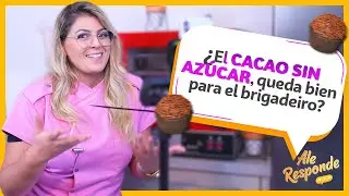 ¿CACAO SIN AZUCAR, QUEDA BIEN PARA EL BRIGADEIRO? | #AleResponde