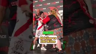 His rival weighed 300kg😱 