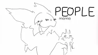 PEOPLE meme•FlipaClip•my oc blackwhite