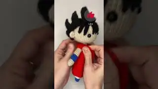 Кукла крючком Son Goku “Dragon Ball”  описание вязания в шапке профиля. #вязание