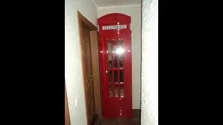 Английская телефонная будка своими руками/  Red telefone box DIY