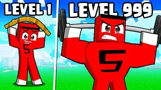 1 vs 9999 LEVEL MUSCLE and RICH SAMET!! - Minecraft