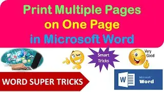 Print Multiple Pages of a Word Document on One Page
