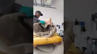 replacing leather seat skin.