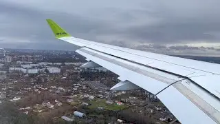 Cloudy Morning Landing In Riga - Air Baltic A220-300
