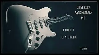 Drive Rock Backing Track in E | 110 BPM