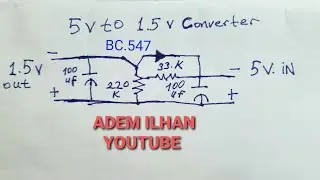 #electronic DC 5 Volt 1.5 Volta Nasıl Dönüştürülür, DIY 5v to 1.5 Converter Circuit