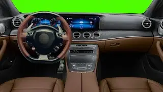 Car Driving Footage HD Green Screen Video