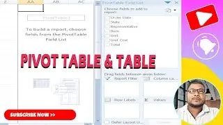 Pivot Table  In Ms Excel  || Pivot Table Tab kya Hai?