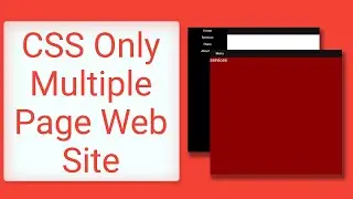 Multi Page Website Without Refreshing Using CSS Only [HTML - CSS]