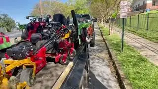 Customer Property and Mower Damaged