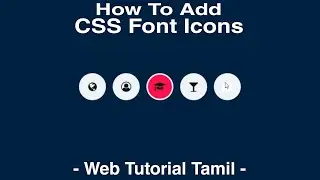 CSS Font Awesome Icons Background Colour Change Effect - Web Tutorial Tamil || html #css #trending