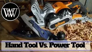 Power Tool Vs Hand Tool - Power Planer and Scrub Plane Which Tools are Better in a Woodworking Shop