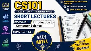 Cs101 vu short lecture 1 midterm 2026 by learn with easy notes, cs101 module 1 modified notes