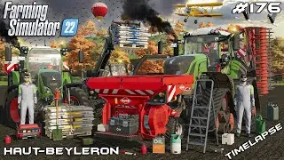 SEEDING WHEAT IN THE RAIN WITH FENDT | Animals on Haut-Beyleron | Farming Simulator 22 | Episode 176