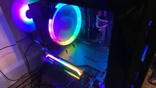 Showing y’all my gaming pc turned on!