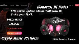 SONORUS $SNS Update (Claim, Withdraw or Stake your tokens)