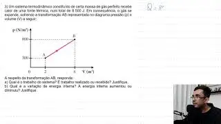 Primeira lei da termodinâmica (exercícios resolvidos)