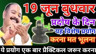 19 जून बुधवार उपाय| budhwar pradosh ka upay| pradosh ke upay pradeep mishra ji| pradosh kaal ka upay