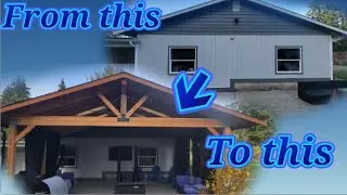DIY Patio Roof Build -  Start to Finish in 10mins