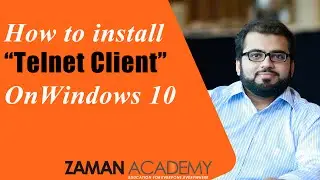 how to install Telnet Client on Windows 10.
