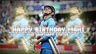 MSD BIRTHDAY WHATSAPP STATUS 🥳🎉 | Dynamic editz