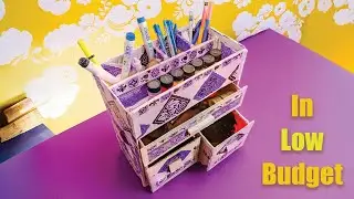CardBoad Craft Multi-Compartment Organizer | Stylish Desk Solution