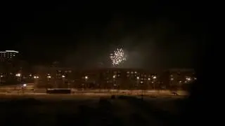 Новый год 2017, праздничные салюты в Сургуте (01.01.17)