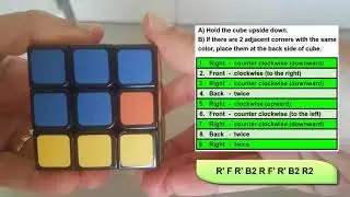 How to solve a Rubik's cube - Part 7: How to fix the bottom corners