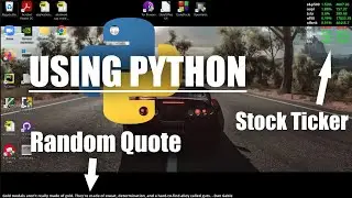 Change Wallpaper with Live Stock Prices and Random Quotes using Python [Windows 7/10/11]