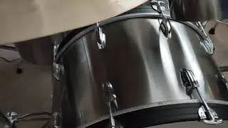 Stainless Steel Drum Set (Carl Palmer inspired) from 1977, restoration update.