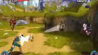Naruto ultimate ninja heroes 3-Lee vs Sakura