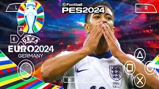 Efootball Pes PPSSPP 2024 Special Euro & Copa America | Update Face & Kits National | Camera Ps4