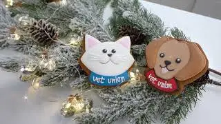 Новогодняя открытка от лаборатории Vet Union