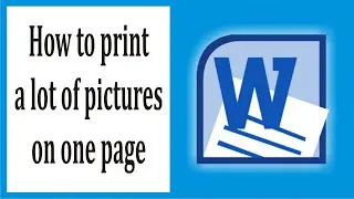 How to print a lot of pictures on one page #72