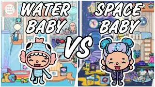 WATER BABY 💦👶🏼 VS SPACE BABY 🪐👶🏼 TOCA LIFE WORLD 🌎