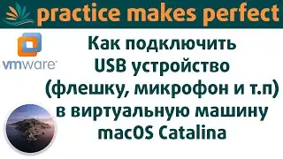 Как подключить USB устройство (флешку, микрофн, телефон и т.п.) в виртуальную машину macOS Catalina