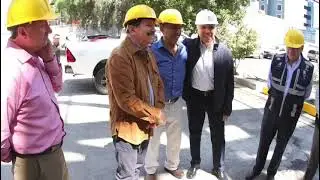 Visita del Alcalde de Iztacalco a las obras de construcción del Hospital de la Luz (unidad oriente)
