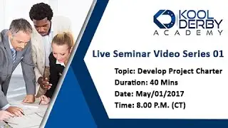 Kool Derby PMP / CAPM Webinar Series 01: How to pass PMP on the first try!