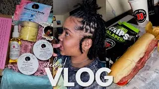 weekend VLOG: 2nd loc retwist, new bodycare products, & sunday rest day.