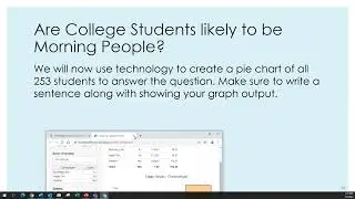 Bar graphs and Pie Charts
