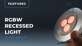 3.5" RGB + White LED Recessed Light - Ultra Bright (24W)