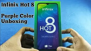 Infinix Hot 8 Purple Color Unboxing & First Look 🔥🔥