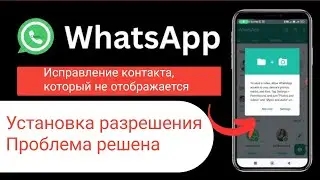 Исправление проблемы с разрешением WhatsApp «Не показывать контакт» | Разрешить доступ